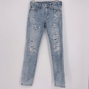American Eagle Distressed Airflex + Skinny Acid Washes Jeans Men’s Size 30x34